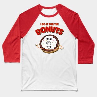 Funny Hooping Hula Hoop Fitness And Cute Donut, Doughnut Baseball T-Shirt